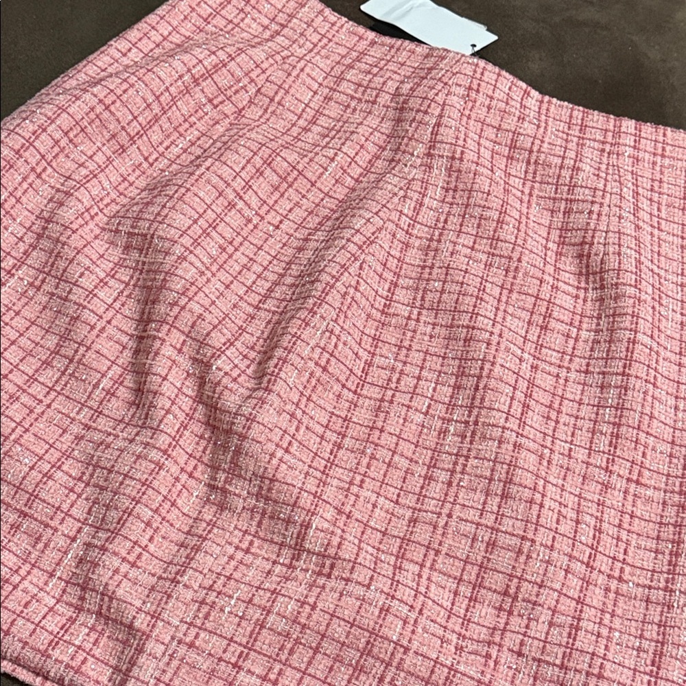 Gorgeous GUESS Women's Pink Mini Emma Tweed Skirt Brand New From Macys - Picture 15 of 17